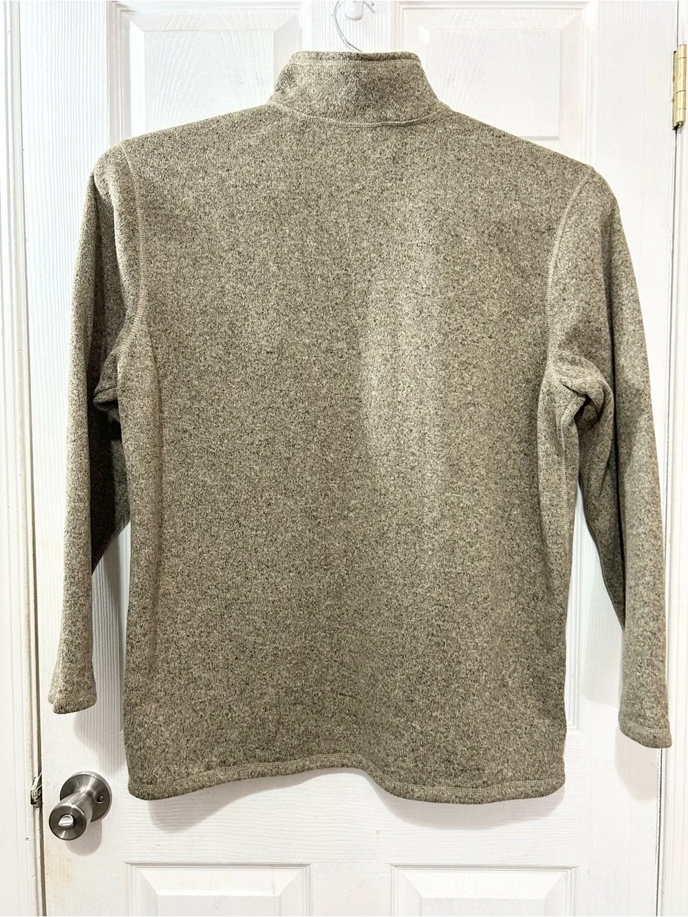 The North Face Men’s XXL Crescent 1/4 Zip Fleece Pullover Sweater Oatmeal Tan